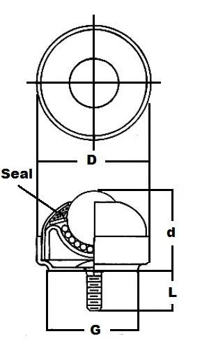 1-1/2" Stud Type transfer SBT-1-1/2" CS/SS 3/8" Threaded Stem - fast shipping 🇺🇸