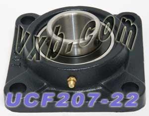 1-3/8 Bearing UCF-207-22 + Square Flanged Housing Mounted Bearing - fast shipping 🇺🇸