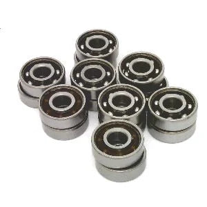100 inline/Rollerblade/Skate Bearing Chrome Steel Open Ball bearing - Nylon Cage - fast shipping 🇺🇸