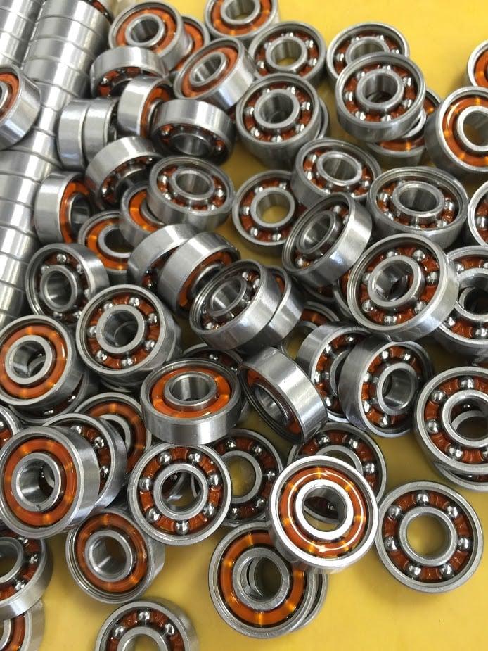 100-Pack Skate Ball Bearings - Nylon Cage - Open - fast shipping 🇺🇸