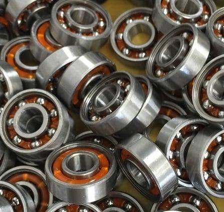 100-Pack Skate Ball Bearings - Nylon Cage - Open - fast shipping 🇺🇸