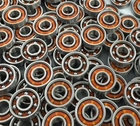 100-Pack Skate Ball Bearings - Nylon Cage - Open - fast shipping 🇺🇸