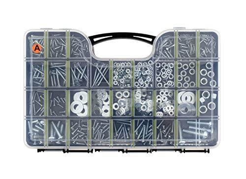 1,000pcs Hardware Assortment - Screws, Nuts, Bolts & Washers Kit - fast shipping 🇺🇸