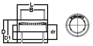 SW12-OP Open Ball Bushing Linear Motion Bearing NB-Japan - fast shipping 🇺🇸