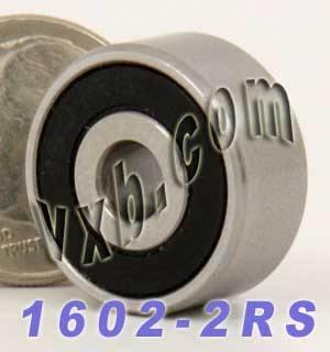 1602-2RS Bearing 1/4" x 11/16" x 5/16" - Miniature - Sealed - fast shipping 🇺🇸