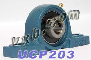 17mm Bearing UCP-203 + Pillow Block Cast Housing Mounted Bearing - fast shipping 🇺🇸