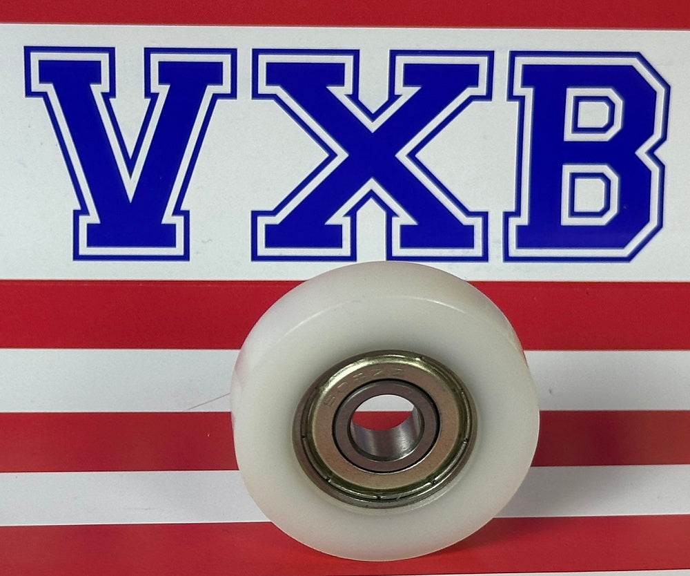 8mm Bore Bearing - 35mm White Plastic Tire 8x35x9mm - fast shipping 🇺🇸