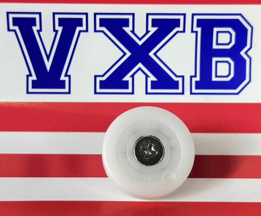 Flat Nylon Ball Bearing - 28mm White Plastic Tire for sliding doors & windows - fast shipping 🇺🇸