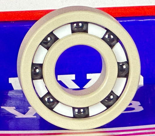 6203 PEEK Ball Bearing - Si₃N₄ Ceramic Balls - PTFE Cage - 17x40x12mm - fast shipping 🇺🇸