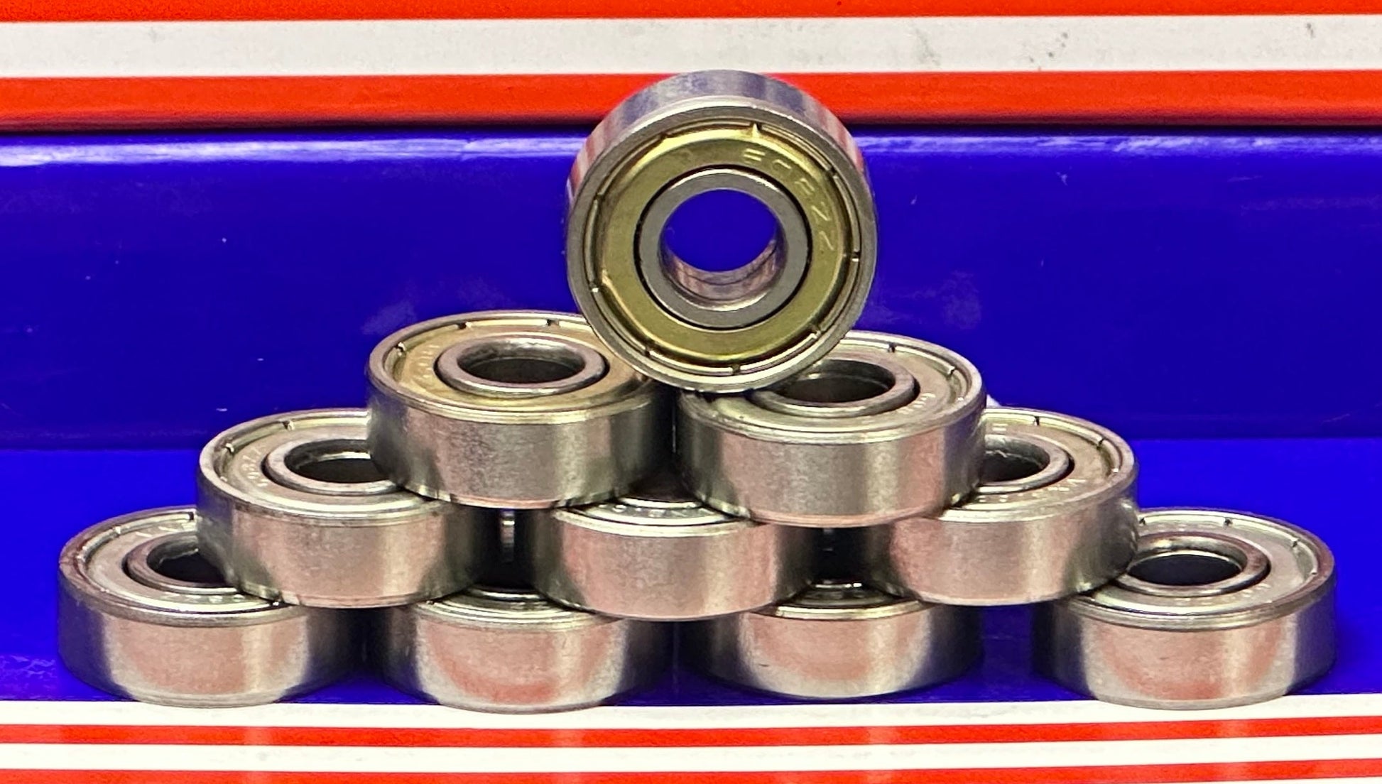 10-Pack 608ZZ Ball Bearings 8x22x7mm - fast shipping 🇺🇸