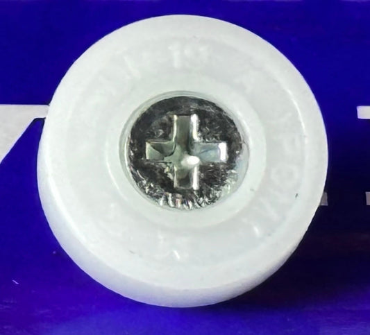 Flat Nylon Ball Bearing - 19mm White Plastic Tire for sliding doors & windows - fast shipping 🇺🇸