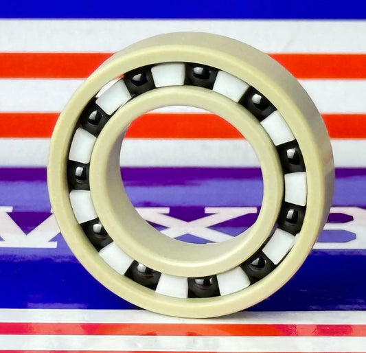 6903 PEEK Ball Bearing - Si₃N₄ Ceramic Balls - PTFE Cage - 17x30x7mm - fast shipping 🇺🇸