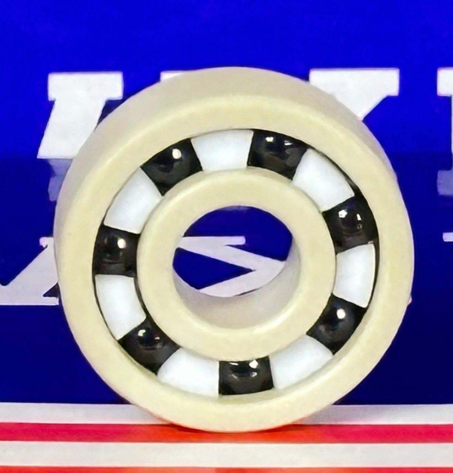 608 PEEK Ball Bearing - Si₃N₄ Ceramic Balls - PTFE Cage - 8x22x7mm - fast shipping 🇺🇸