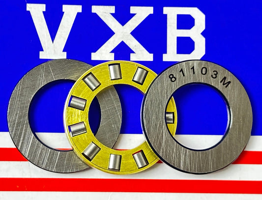 81103M Cylindrical Roller Thrust Bearing 17x30x9mm - Bronze Cage - fast shipping 🇺🇸