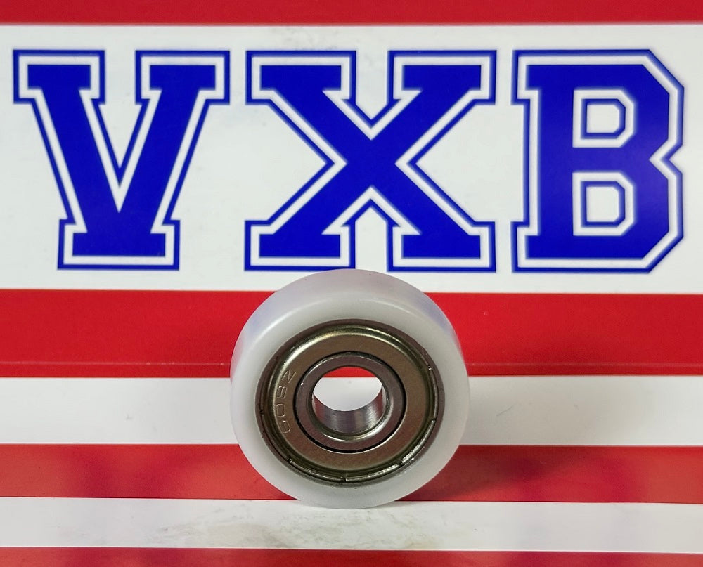 8mm Bore Bearing - 26mm White Plastic Tire 8x26x8mm - fast shipping 🇺🇸