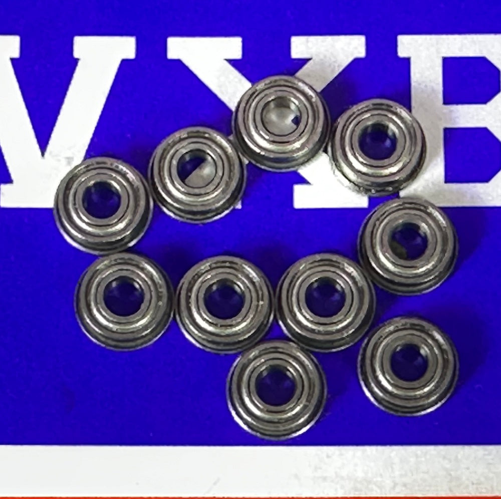 10-Pack Flanged Bearings F683ZZ 3x7x3mm - Shielded - Miniature - fast shipping πΊπΈ
