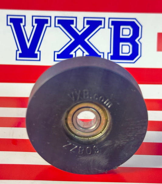 8mm Bore Bearing - 2" Black Tire 8x 2" x 1/2" - fast shipping 🇺🇸