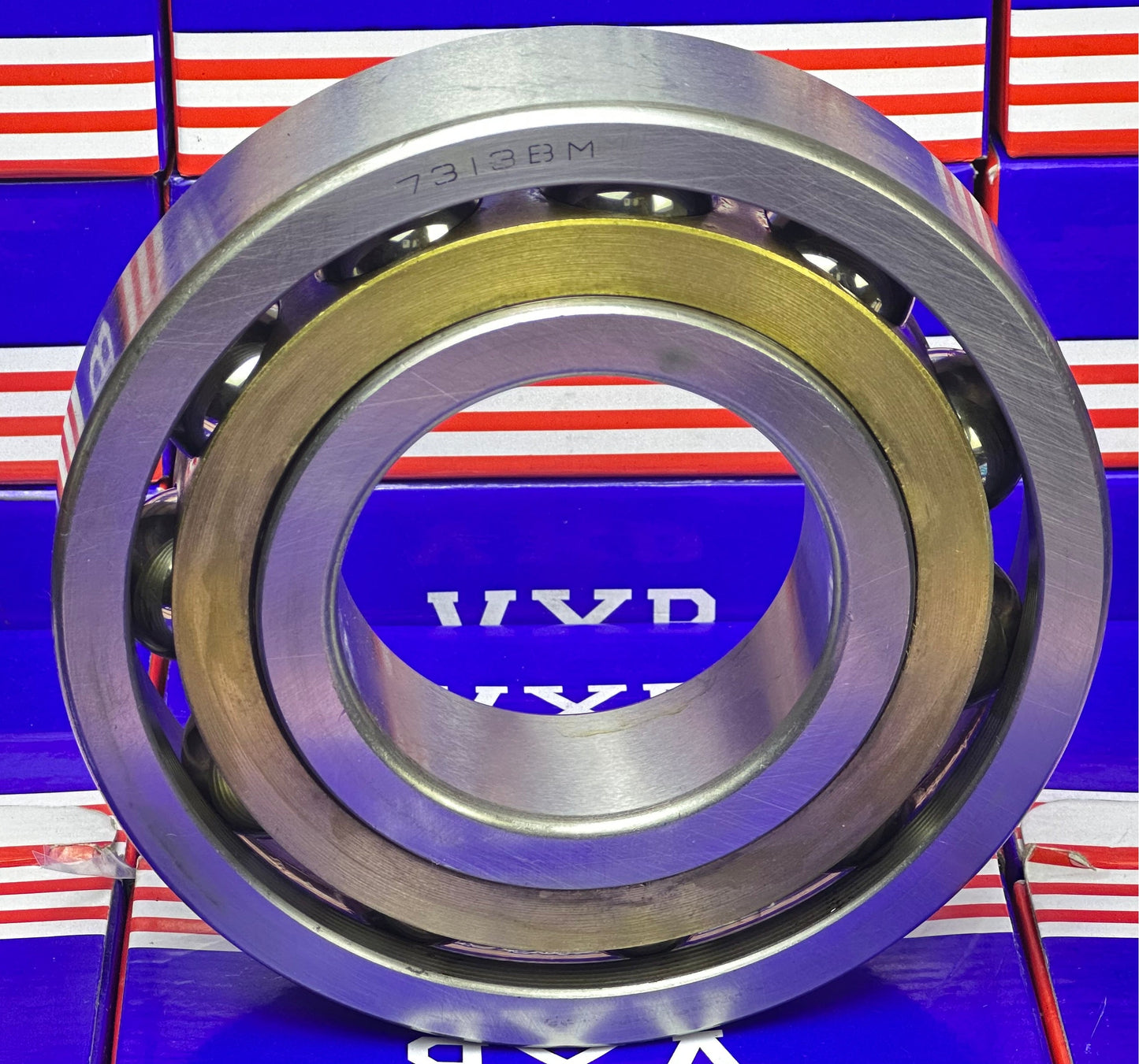 7313BM Angular Contact bearing Bronze Cage 65x140x33 - fast shipping 🇺🇸