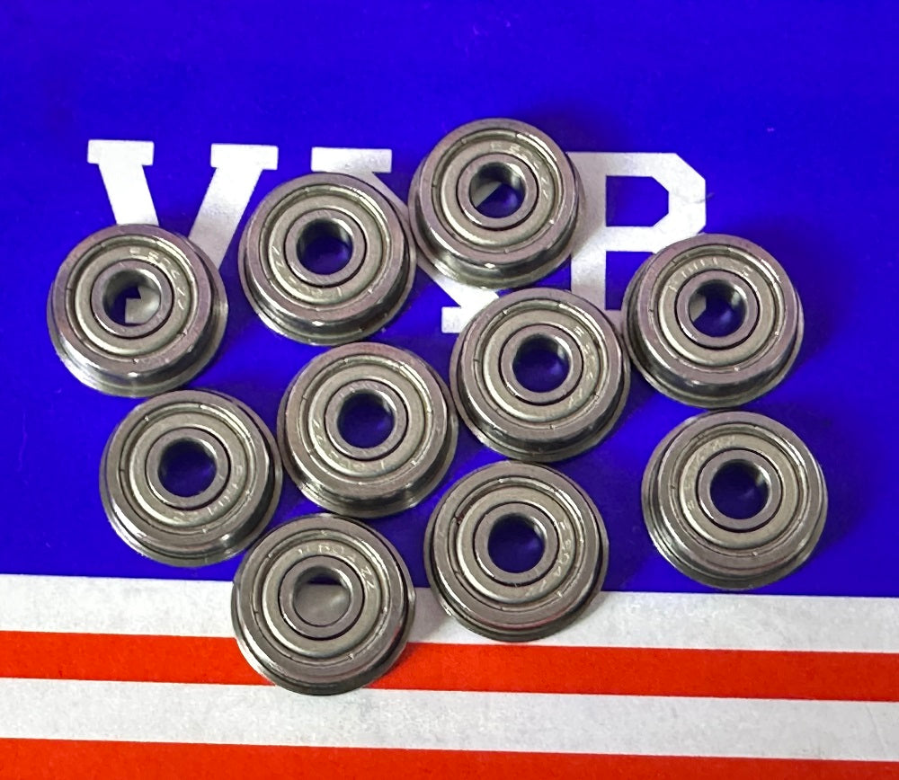 10-Pack Flanged Bearings F604ZZ 4x12x4 - Shielded - Miniature - fast shipping 🇺🇸