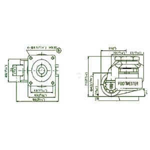 2.36" Adjustable Height Floor Lock Heavy Duty Caster Wheel 60mm - Flange - fast shipping 🇺🇸
