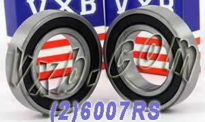 2-Pack Bearings 6007RS 35x62x14 Sealed - fast shipping 🇺🇸