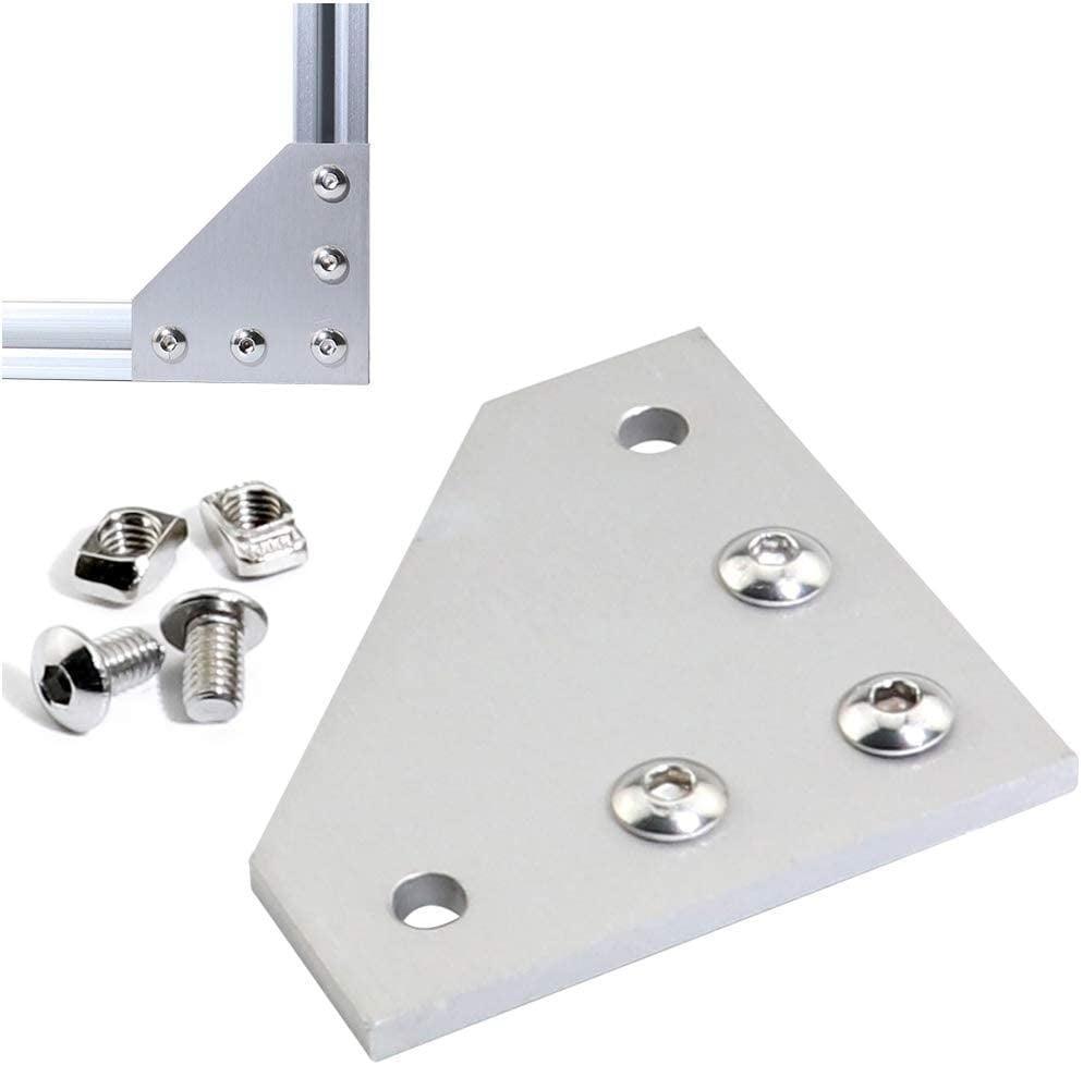 2020 Aluminum Corner Connector 90 Degree T-shape, 60 x 60 x 4mm, L type, V groove, extrusion Profile - fast shipping 🇺🇸