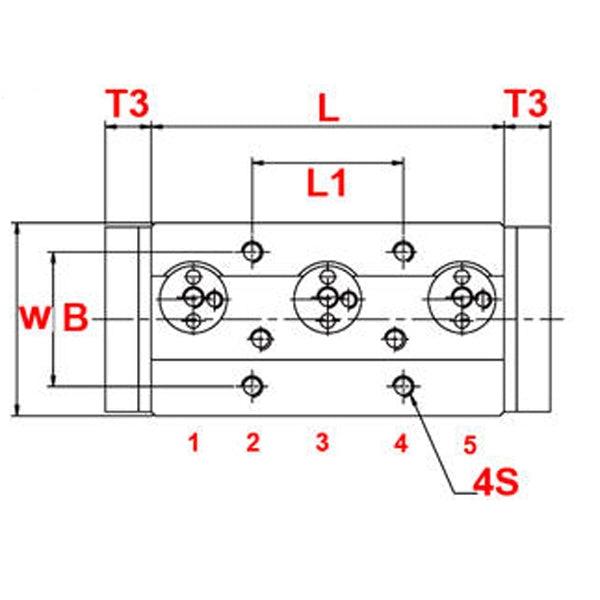20mm=0.787" Three roller Bearing Linear slide block without Linear guide - fast shipping 🇺🇸
