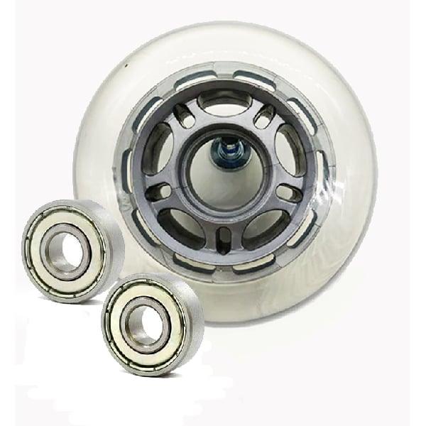 22mm ID 80mm OD Luggage Wheel + 2 Shielded Bearing 8x22x7mm - fast shipping 🇺🇸