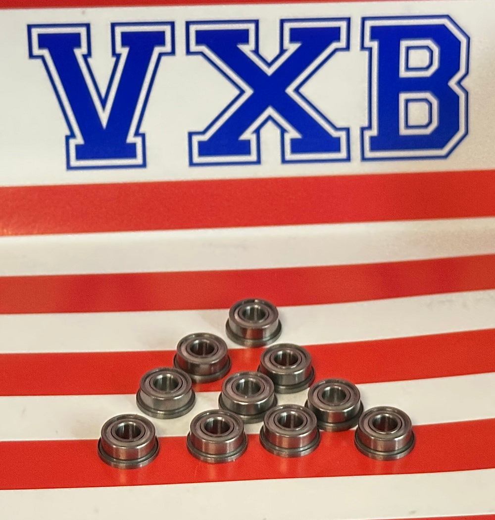 10-Pack Flanged Bearings F684ZZ 4x9x4mm - Shielded - Miniature - fast shipping 🇺🇸