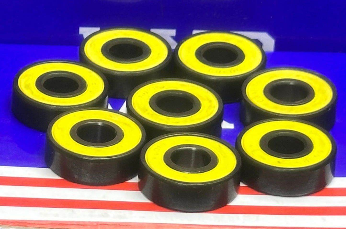 8-Pack Sealed Skateboard Blacked Bearing - fast shipping 🇺🇸