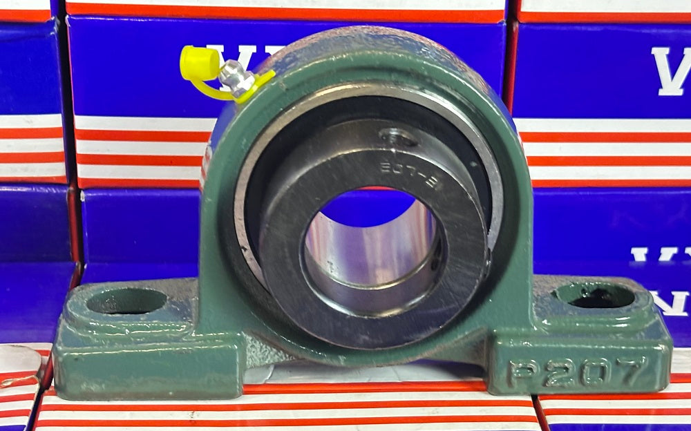 HCP207-21 1 5/16" Pillow Block Mounted Bearing - Eccentric Collar Lock - fast shipping 🇺🇸