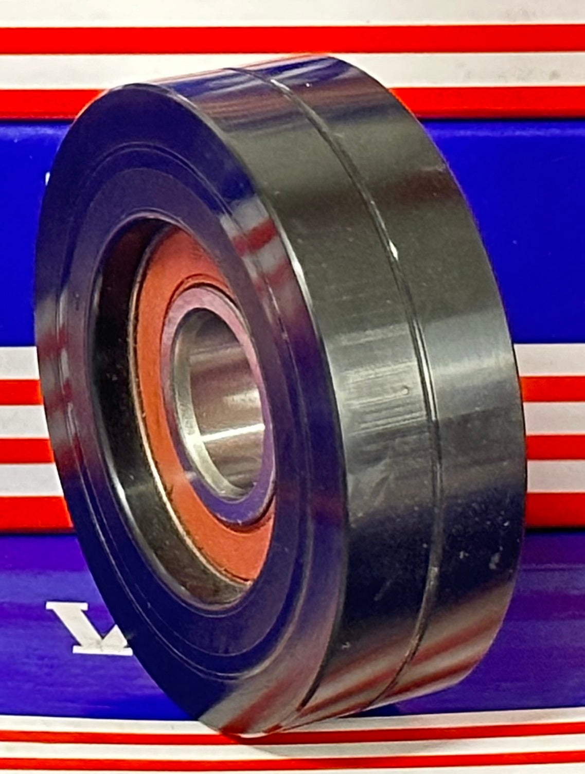 20x75x24mm Polyurethane Wheel Roller Bearing - Black Tire Sliding Guide - fast shipping 🇺🇸