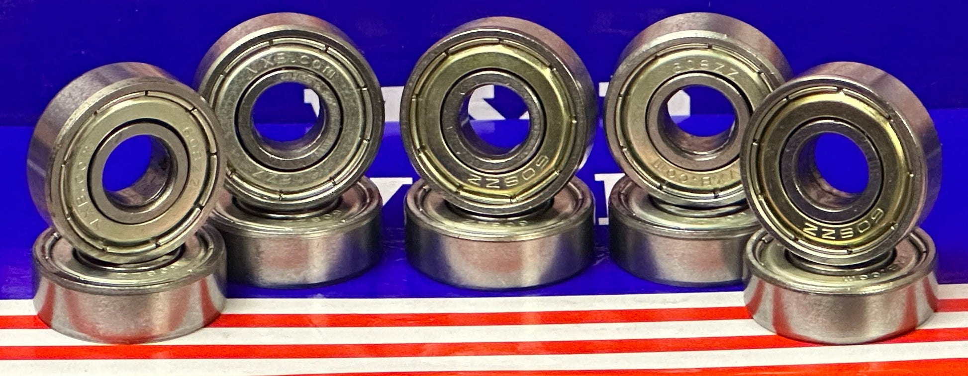 10-Pack 608ZZ Ball Bearings 8x22x7mm - fast shipping 🇺🇸