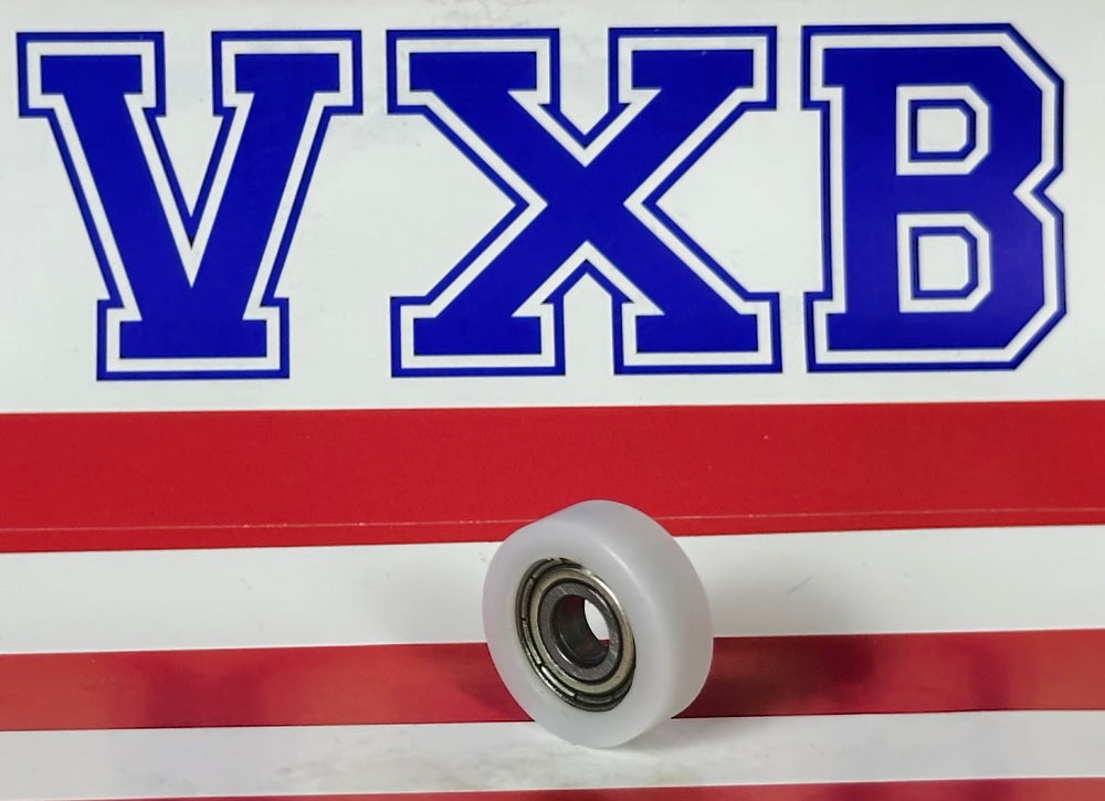 5mm Bore Bearing - 17mm White Plastic Tire 5x17x6mm - fast shipping 🇺🇸
