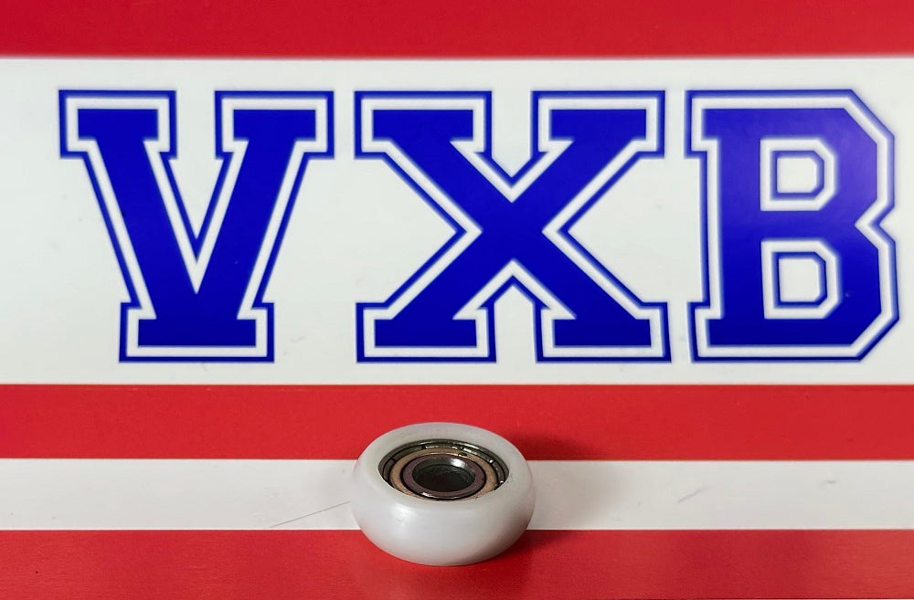 5mm Bore Bearing - 17mm White Plastic round Tire 5x17x6mm - fast shipping 🇺🇸