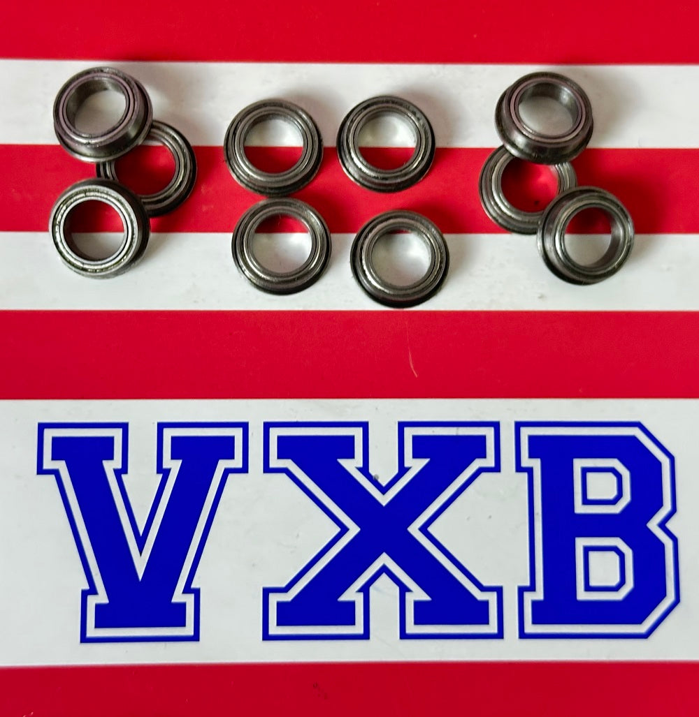 10-Pack Flanged Shielded Bearings 8x12x3.5 Miniature - fast shipping 🇺🇸