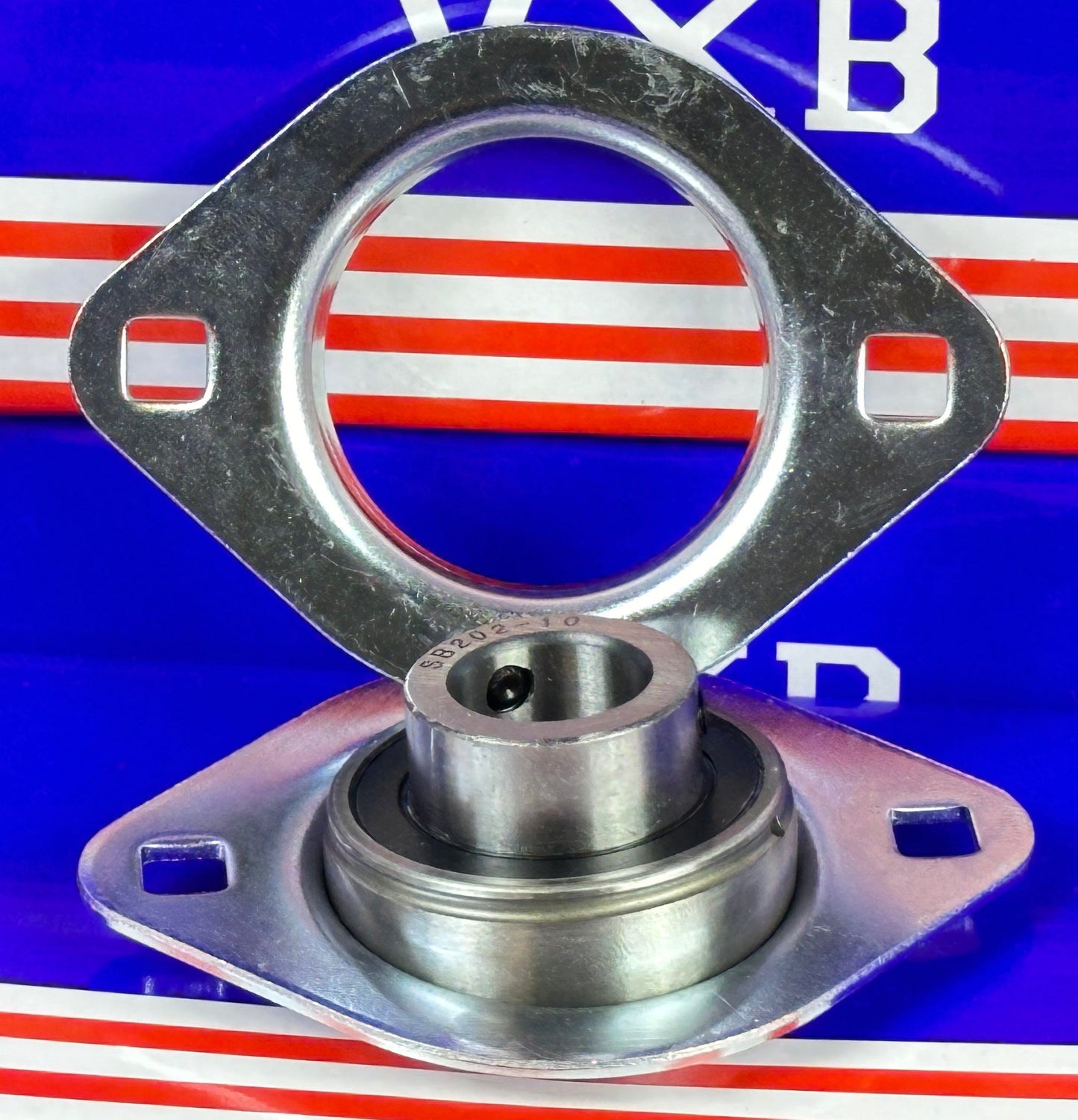 SBPFL202-10 5/8 Pressed Steel Bearing 2-Bolt Flanged Mounted Bearing - fast shipping 🇺🇸