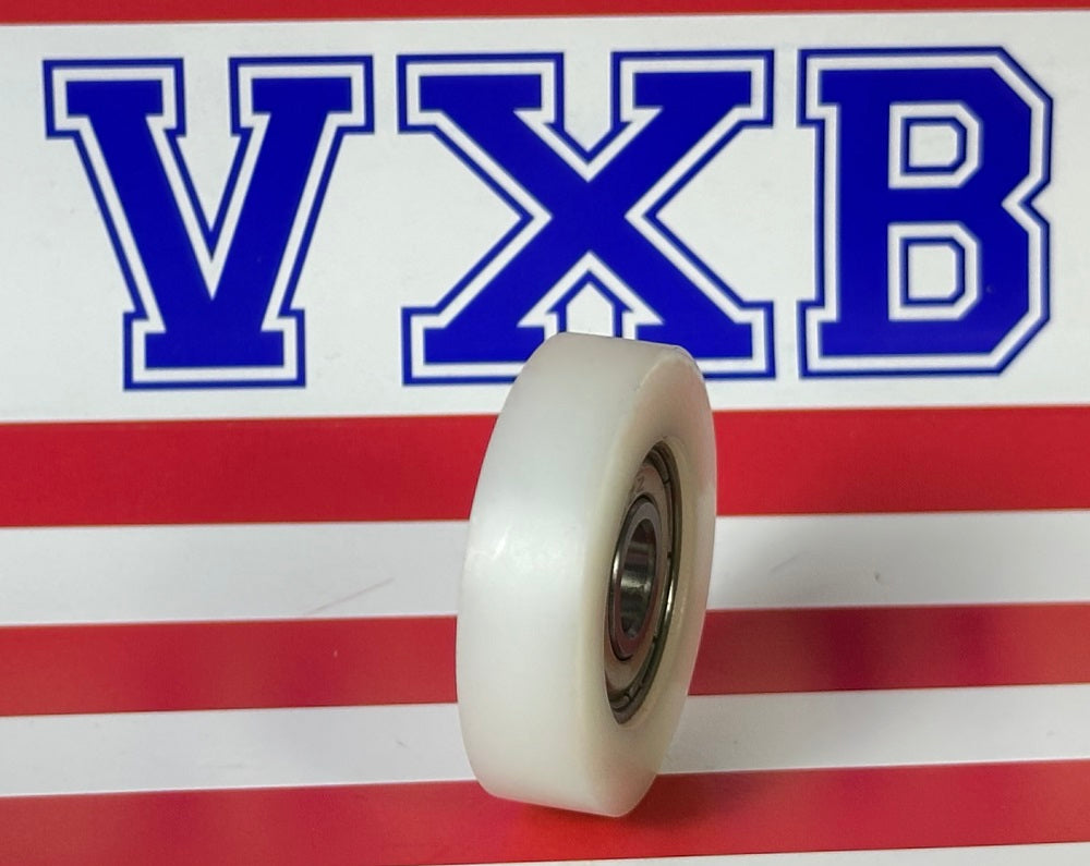 8mm Bore Bearing - 35mm White Plastic Tire 8x35x9mm - fast shipping 🇺🇸