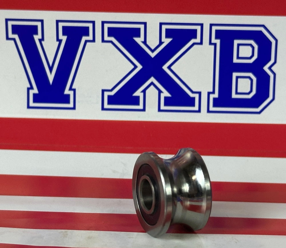 8mm Bore Bearing - 22.5mm Round Pulley U-Groove Shaft Sliding Ball Bearing 8x22.5x14.5mm - fast shipping 🇺🇸