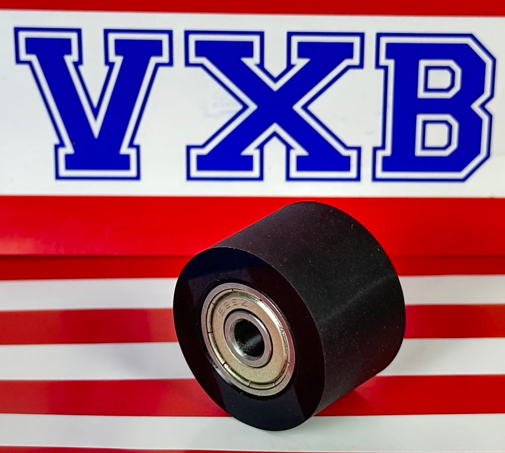 6x30x20mm Shielded Bearing - Black Polyurethane Tire Roller Wheel - fast shipping 🇺🇸