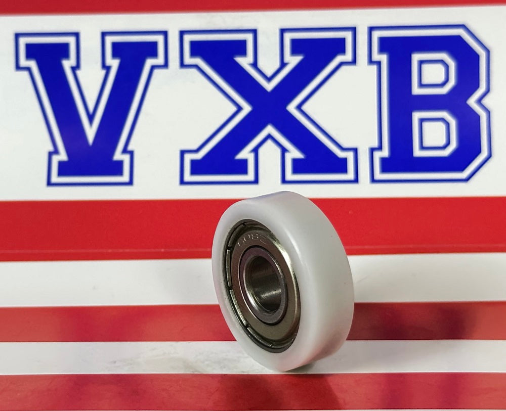 8mm Bore Bearing - 26mm White Plastic Tire 8x26x8mm - fast shipping 🇺🇸