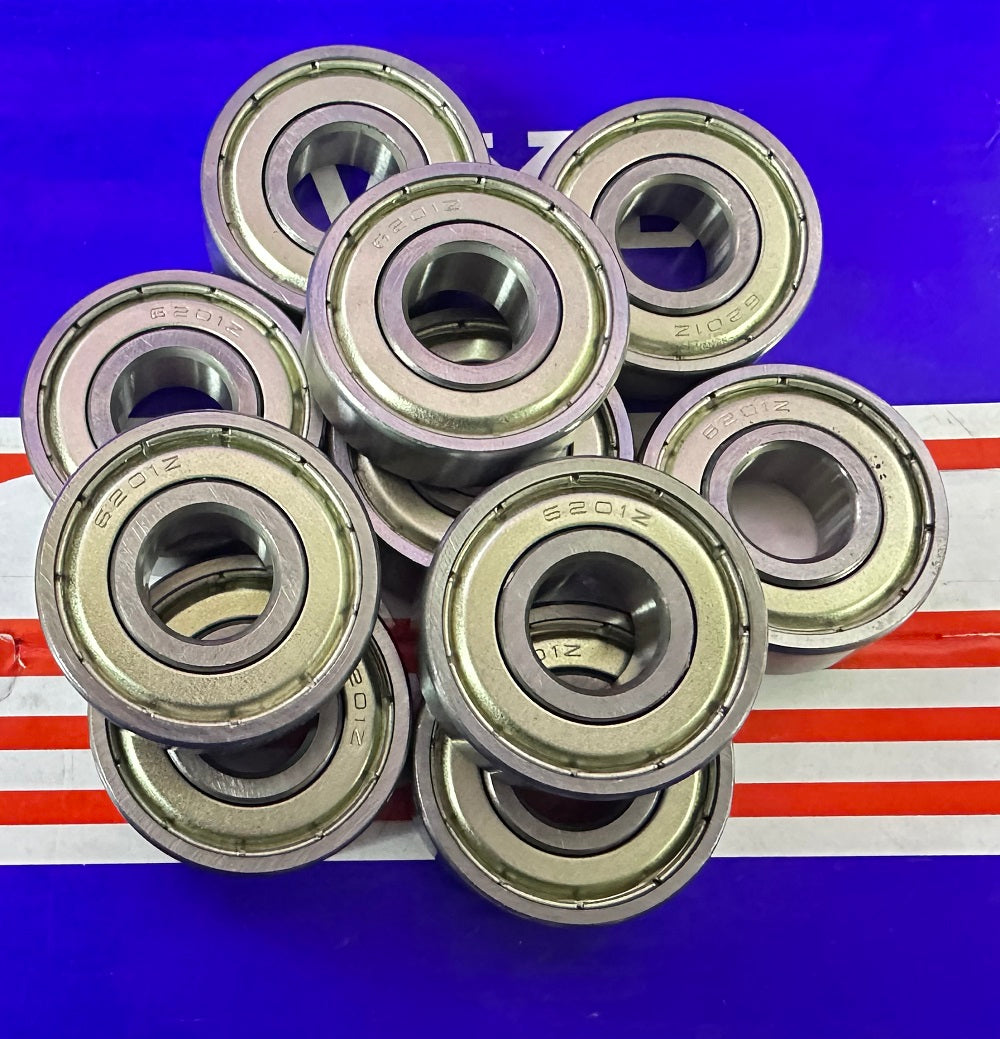 10-Pack 6201ZZ Premium Bearing - Shielded - fast shipping 🇺🇸