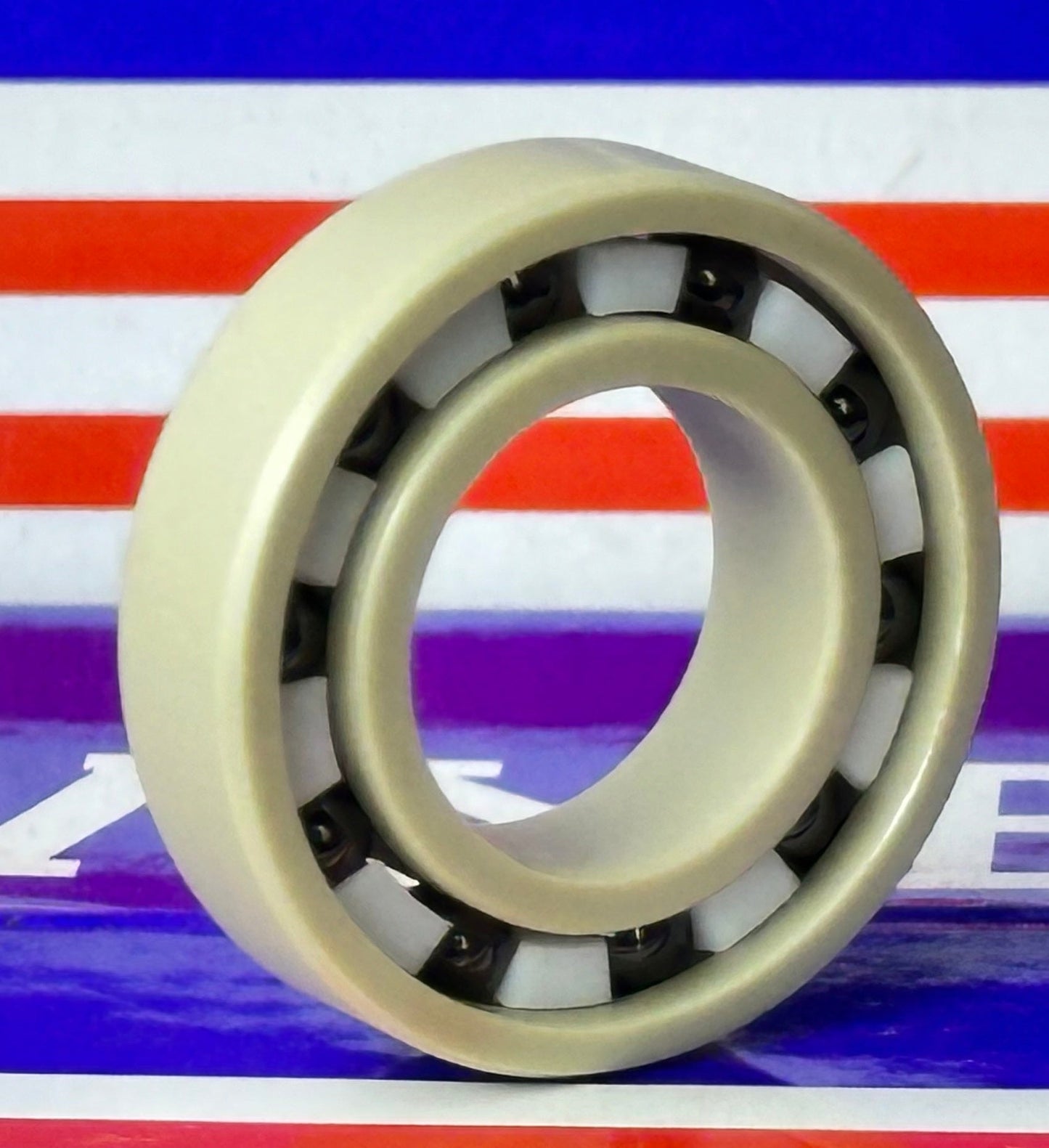 6902 PEEK Ball Bearing - Si₃N₄ Ceramic Balls - PTFE Cage - 15x28x7mm - fast shipping 🇺🇸