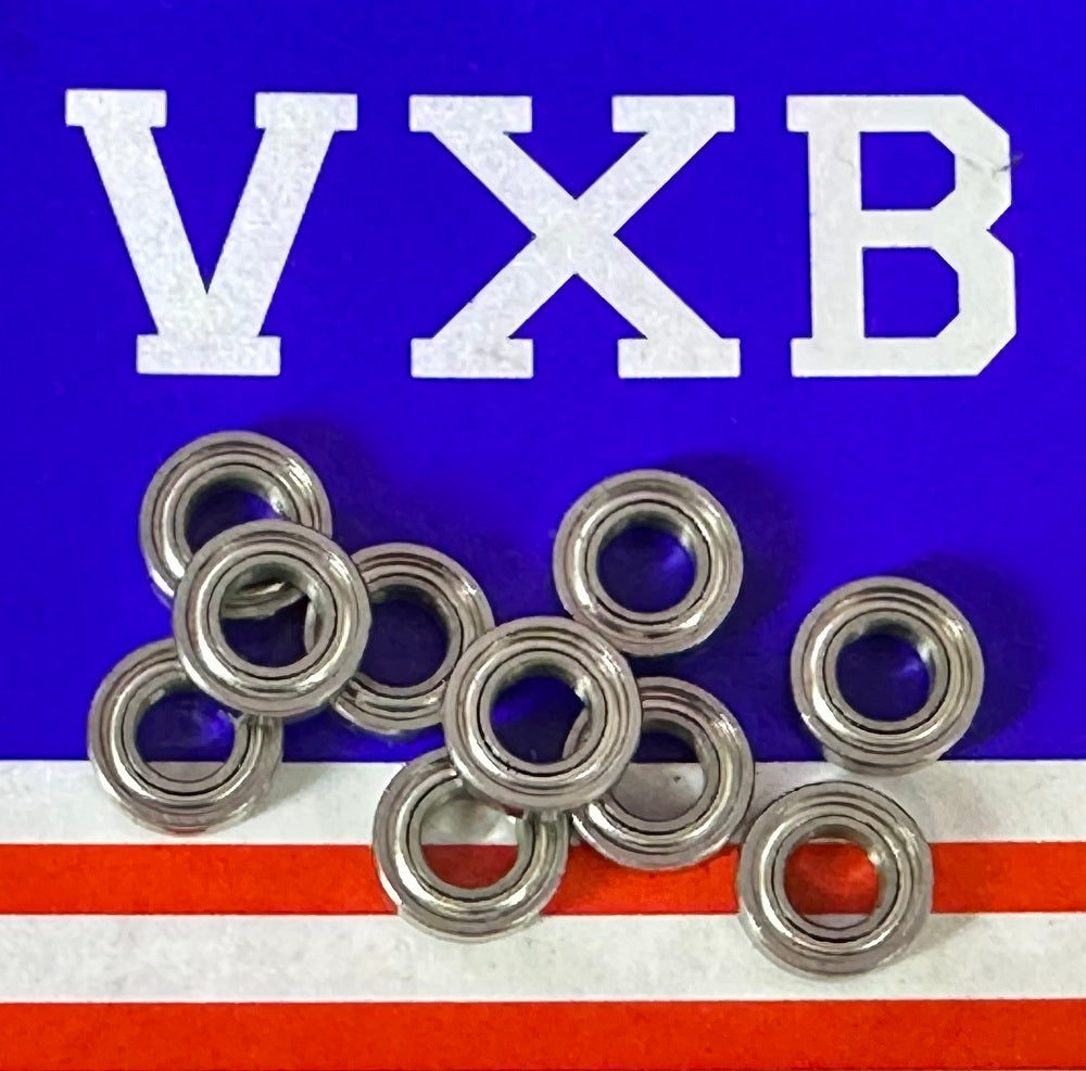 10-Pack Ceramic Bearing SR166ZZ 3/16x3/8x1/8 inch ABEC-5 Bearing