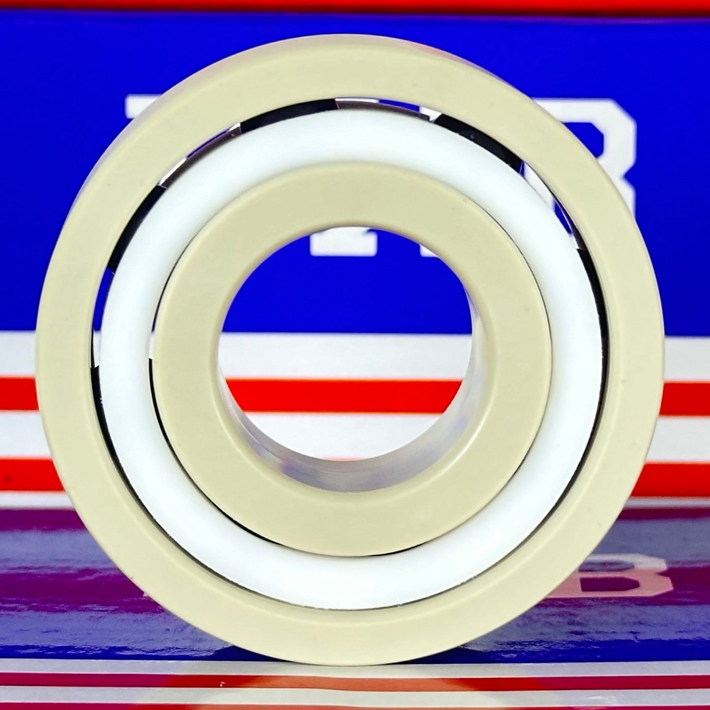 6204 PEEK Ball Bearing - Si₃N₄ Ceramic Balls - PTFE Cage - 20x47x14mm - fast shipping 🇺🇸