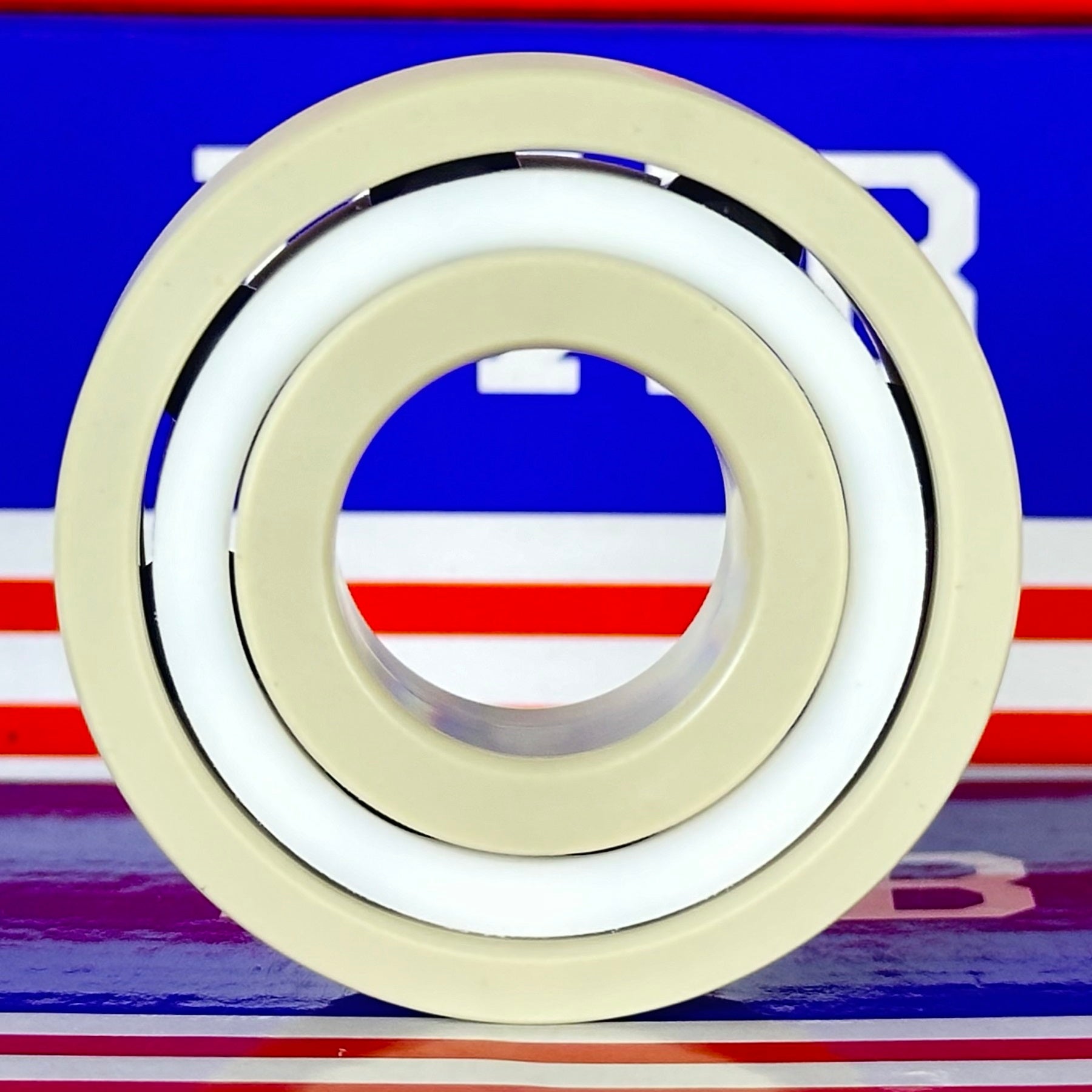 6204 PEEK Ball Bearing - Si₃N₄ Ceramic Balls - PTFE Cage - 20x47x14mm - fast shipping 🇺🇸