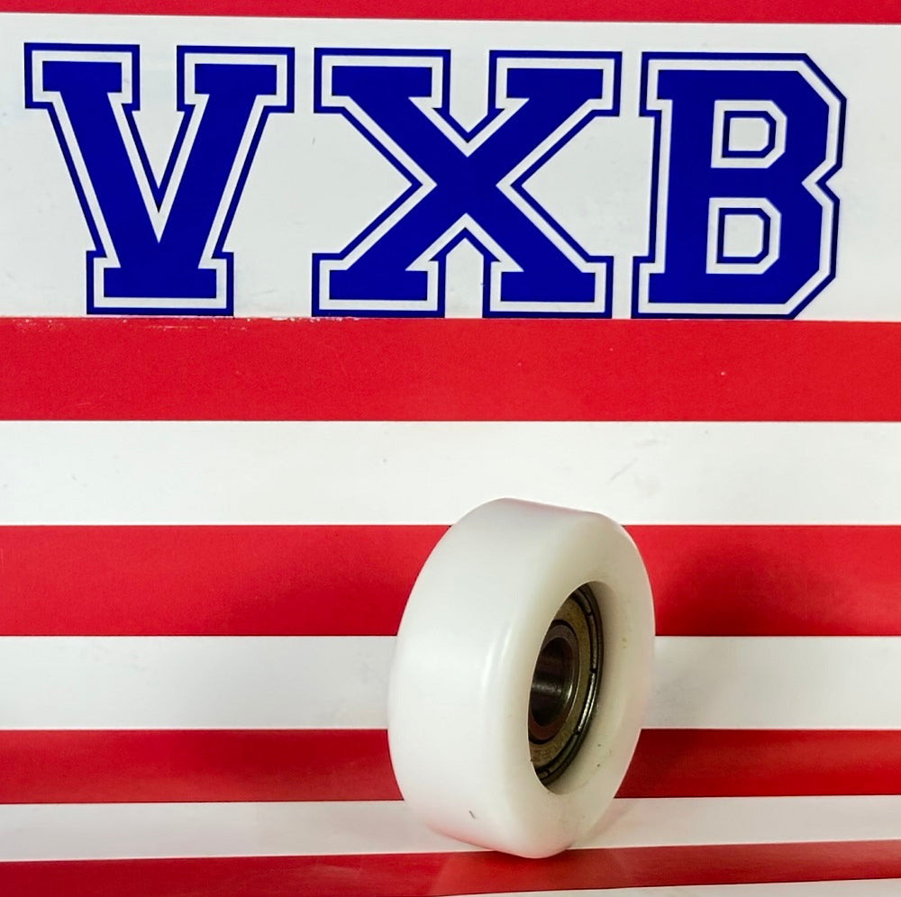 8mm Bore Bearing - 34mm White Plastic Tire 8x34x13mm - fast shipping 🇺🇸