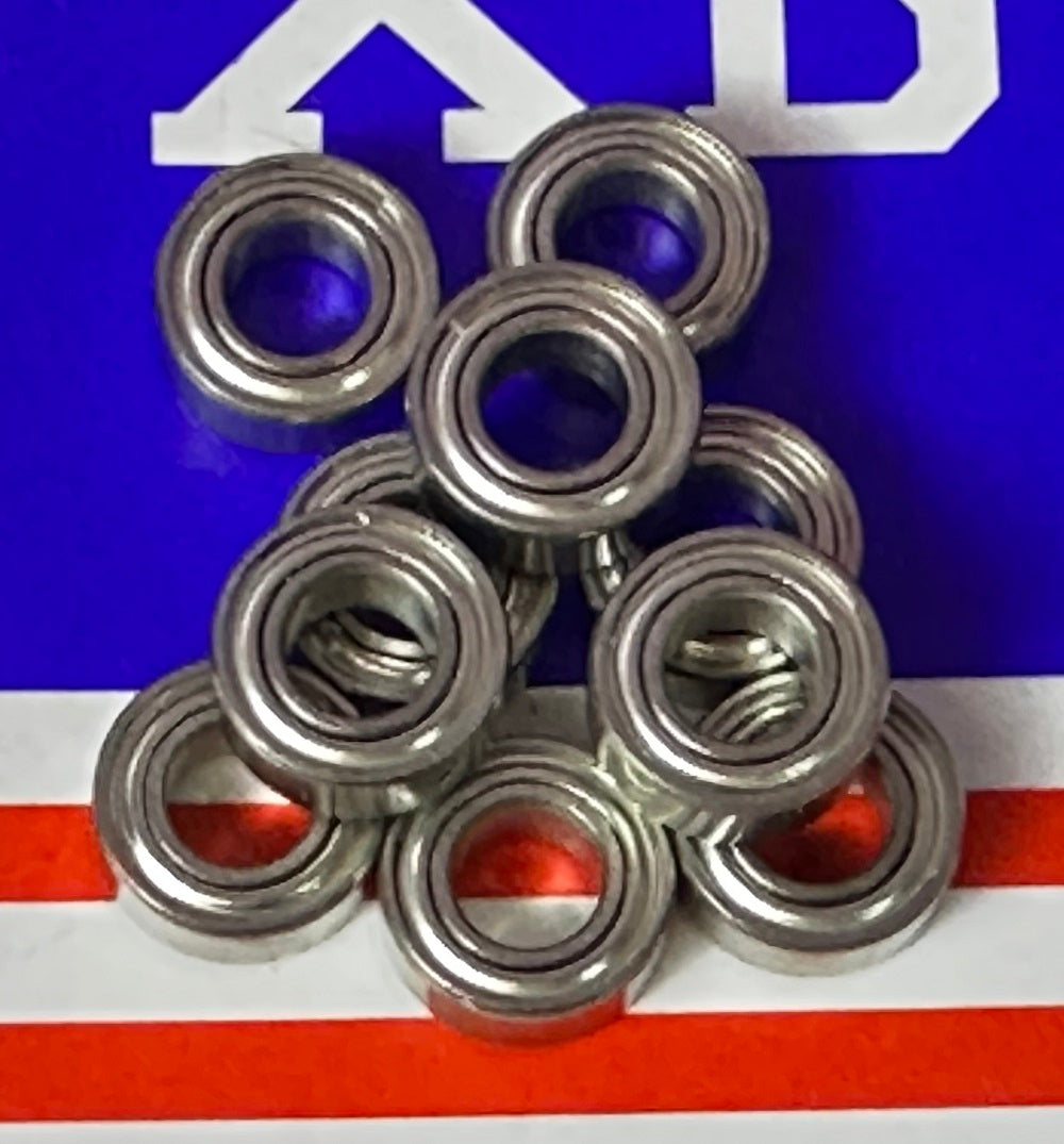 10-Pack5x10mm Fishing Ceramic Bearings 5x10x4mm Stainless Steel - fast shipping 🇺🇸