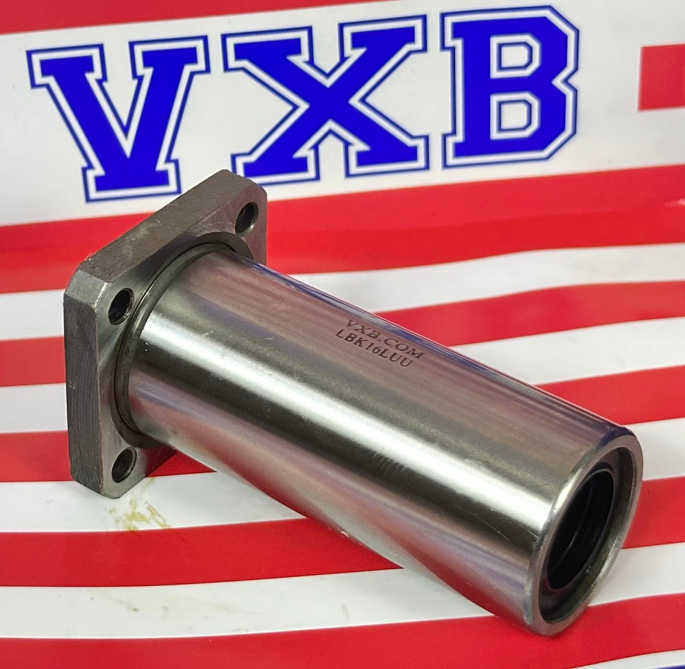 16mm Long Square Flanged Bushing Linear Motion LMK16LUU LBK16LUU - fast shipping 🇺🇸