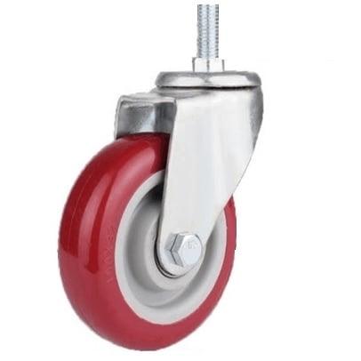 3" Caster Wheel 1/2-13 Threaded PVC - 154 lbs - fast shipping 🇺🇸